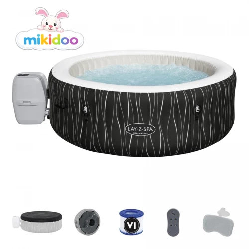 “Bestway” Hollywood Lay-Z-Spa AirJet za 6 osoba s LED osvjetljenjem i 4 jastuka – 196 x 66 cm