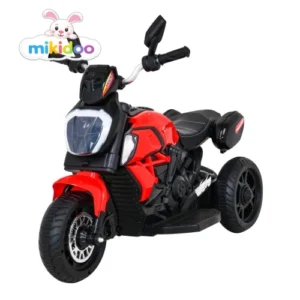Dječji motor na akumulator Fast Tourist s LED svjetlima – crveni