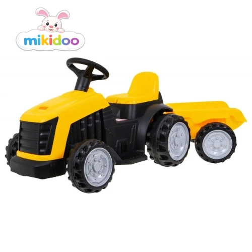 Dječji traktor s prikolicom – žuti